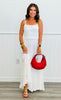 White Sheer Delight Lace Maxi Dress (Reg & Plus)
