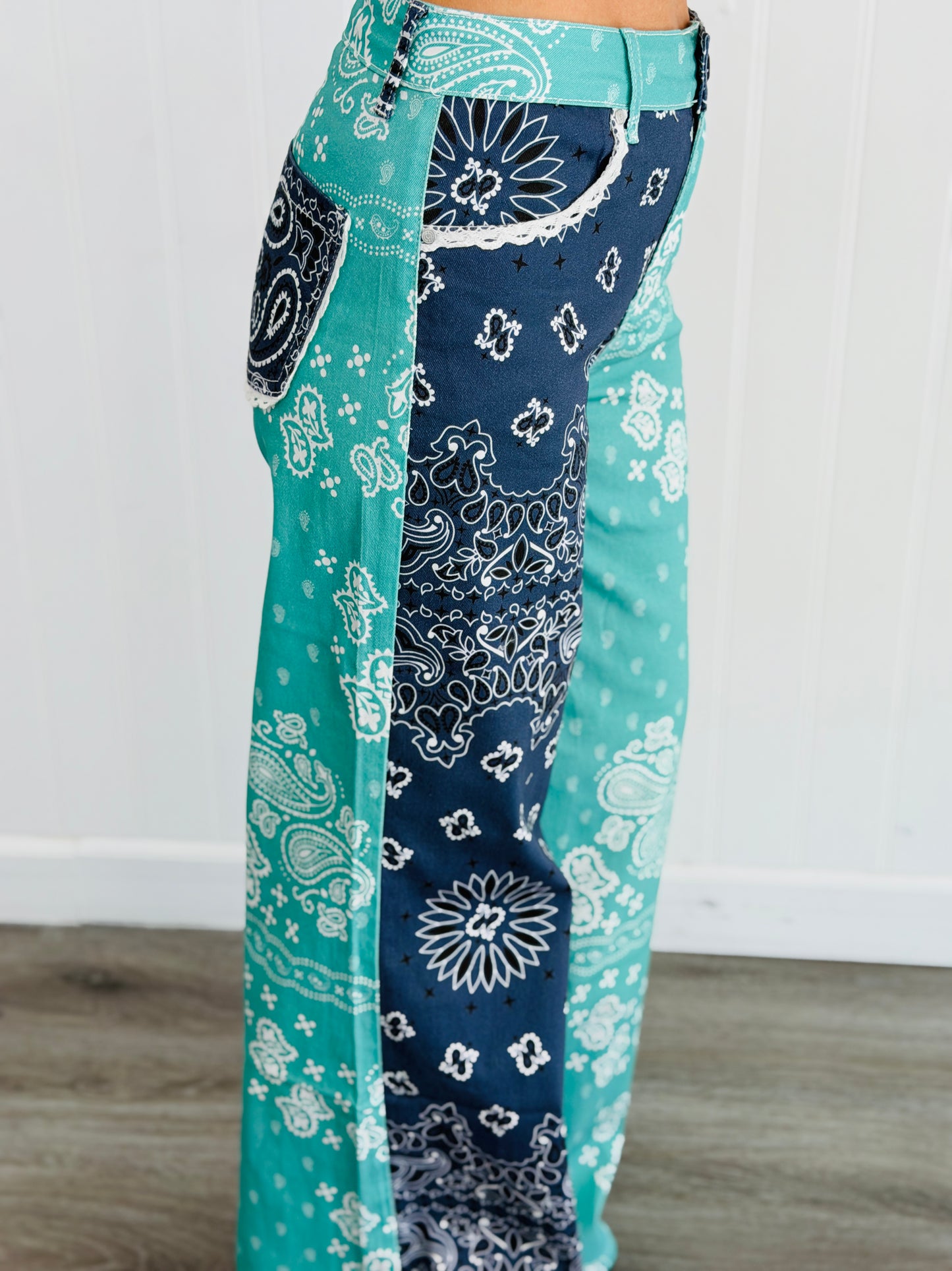 Bandana Duo Denim Pants (Reg.)