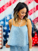Denim Star Print Cami Top (Reg.)