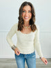 Scalloped Sweater Knit Top (Reg)-5 Colors