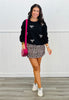 Black Rhinestone Bows Sweatshirt/Jogger Set (Reg and Plus )