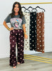 Polka Dot Wide Leg Pants (Reg.) - 4 Colors