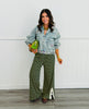 POL Denim Floral Embroidered Jacket (Reg.)