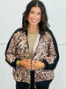 Leopard Relaxed Fit Zip Up Shacket (Reg. and Plus)