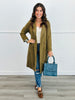 Solid Long Sleeve Button Coat (Reg. & Plus)- 4 Colors