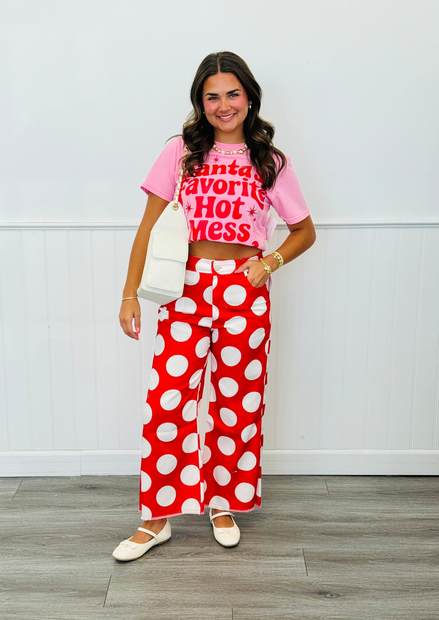 Santa's Favorite Hot Mess Tee (Reg. and Plus)