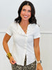 On The Side Button Down Top (Reg & Plus)-3 Colors