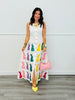 Queen Of Sparkles White Multi Easter Bunny Button Up Midi Dress (Reg. & Plus)