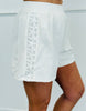 White Linen Top & Shorts Set (Reg.)