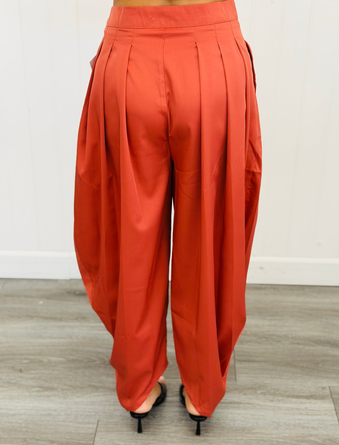 Aladin High Waist Waterfall Pants (Reg & Plus) - 3 Colors