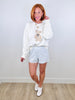 White Teddy Bear Sweater (Reg)
