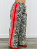 Leopard Red Sport Stripe Drawstring Pants (Reg.)