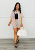 Pastel Sorbet Stripe Shirt & Shorts Set (Reg & Plus)