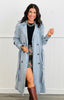 Tencel Denim Belted Trench Coat (Reg.)
