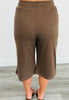 Brown Polka Dot Top & Crop Pants Set (Reg.)