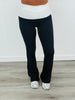 Polka Dot Fold Over Flare Pants (Reg.)