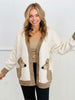 Ivory Oversized Doggy Button Up Cardigan (Reg.)