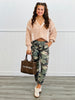 Lace Up Cardigan Sweater Top (Reg & Plus)