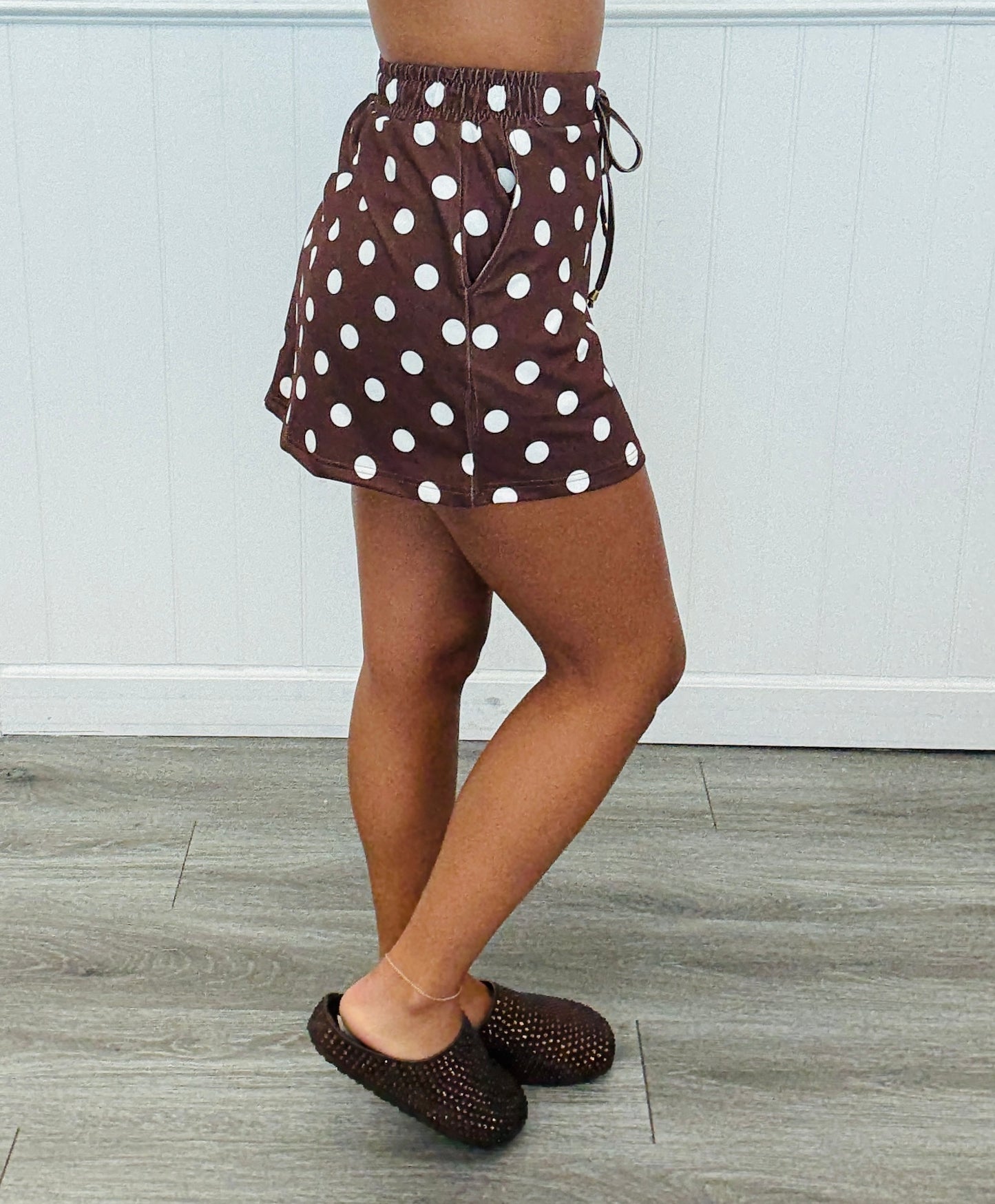 Chocolate Polka Dot Skort (Reg. and Plus)