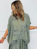 Olive Bandana Short Sleeve Top (OS)