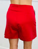 Satin Side Slit Mini Skirt (Reg.)-3 Colors