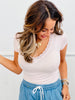 Lace V-Neck Bodysuit (Reg.)- 4 Colors
