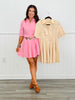 Flare Pleated Mini Dress (Reg. & Plus)- 2 Colors