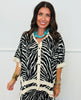 Black Zebra Shirt & Pants Set (Reg & Plus)