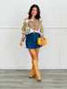 Multi Leopard Heart Print Top (OS & Plus)