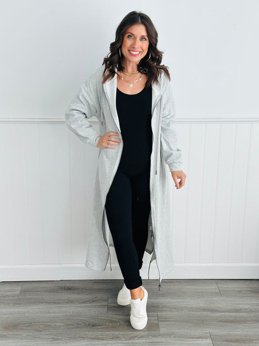 Heather Grey Comfy Midi Dress (Reg & Plus)