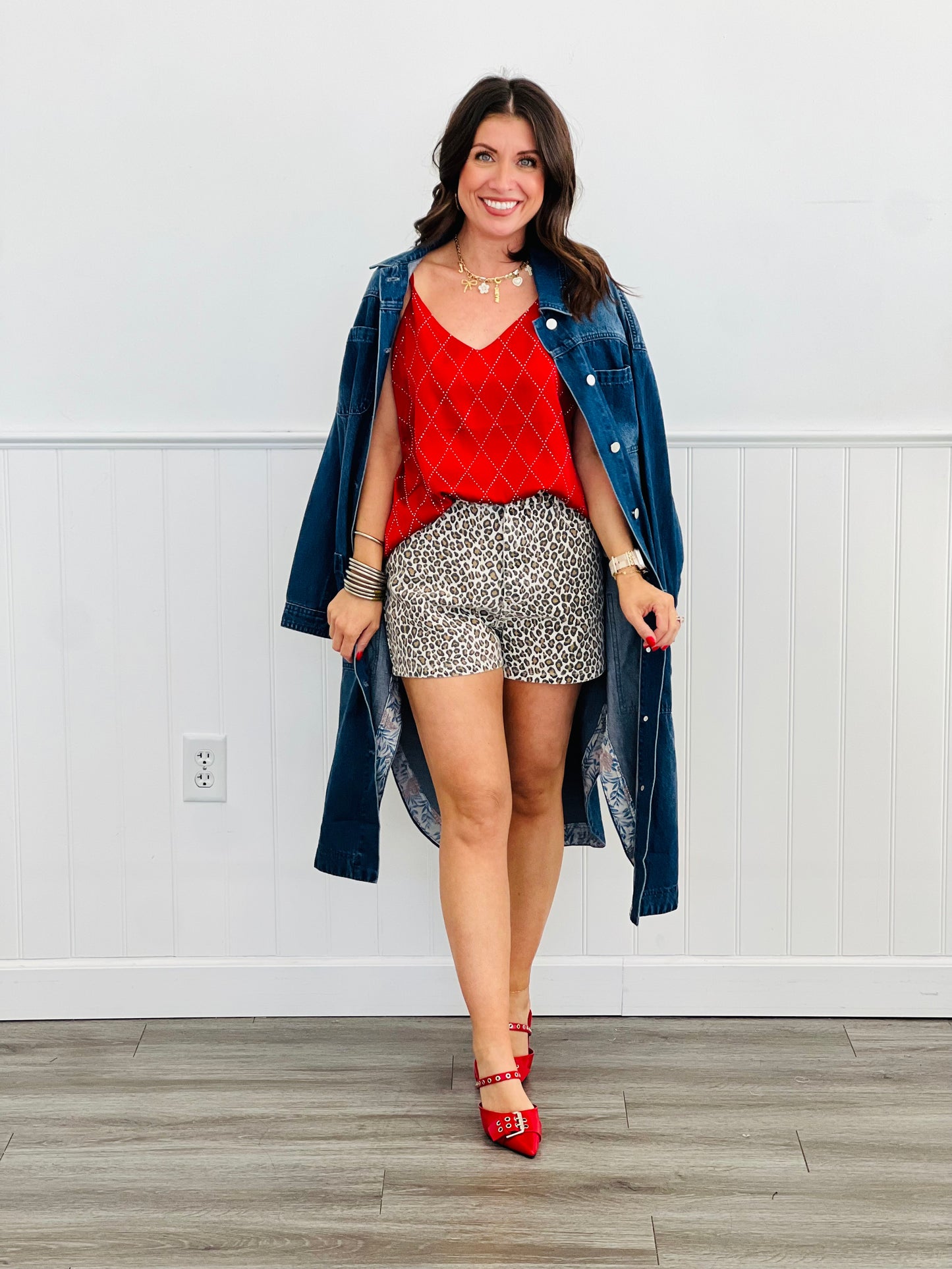 A Little Bit Wild Twill Shorts (Reg & Plus)