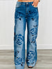 Oli & Hali Washed Rose Medium Denim Jeans (Reg.)