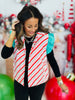 Candy Stripe Puffer Vest (Reg. and Plus)
