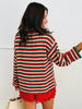 Christmas Candy Cane Stripe Sweater Top (Reg.)