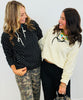 Cozy Micro Polka Dot Hoodie Top (Reg.) - 2 Colors