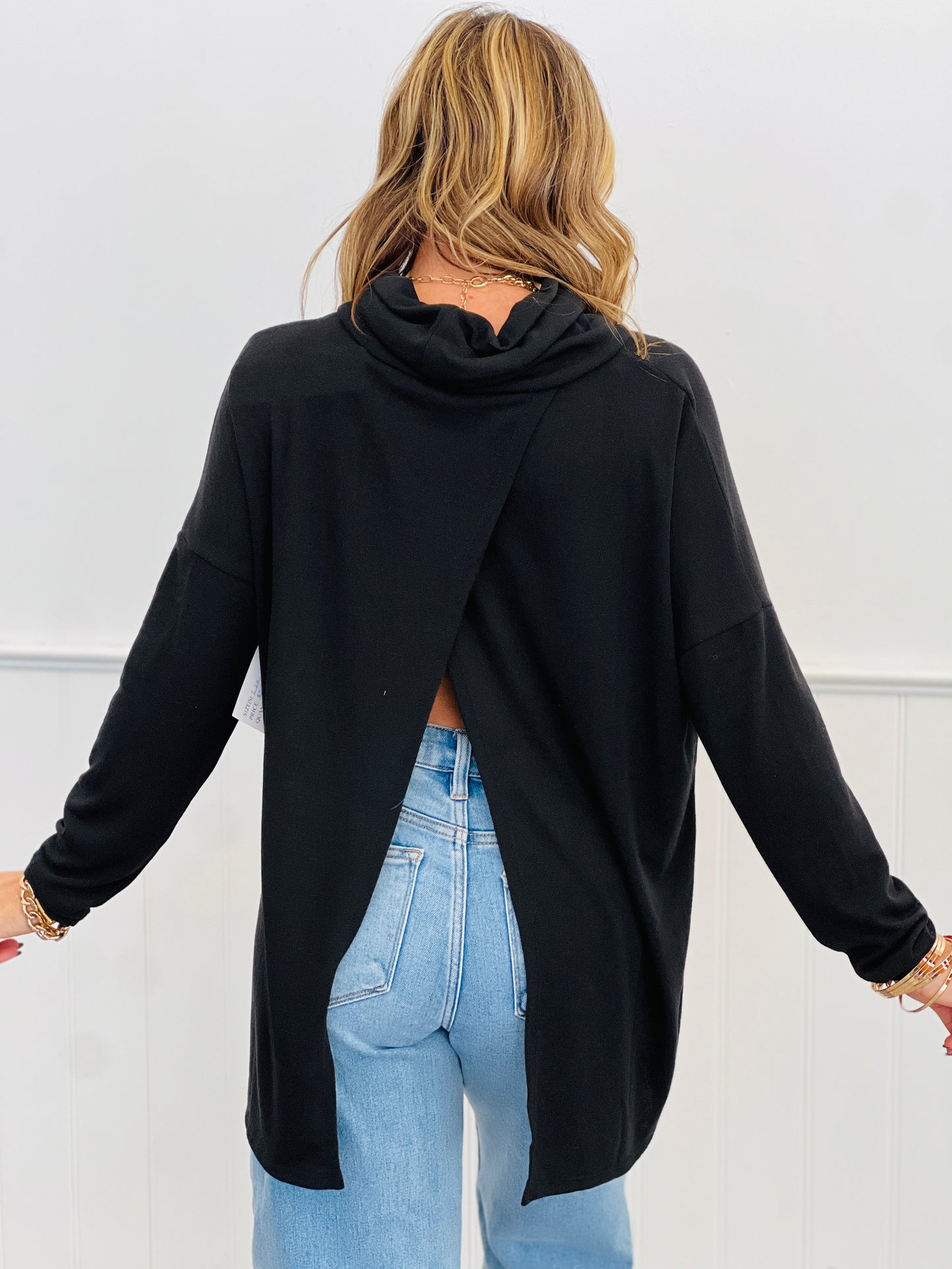 Dear Scarlett Cowl Me Back Tunic Top (Reg. and Plus) - 5 Colors