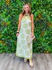 Matcha Shell Print Halter Maxi Dress (Reg.)