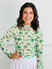 Shamrock St. Patrick's Day Mesh LS Top (Reg. & Plus)