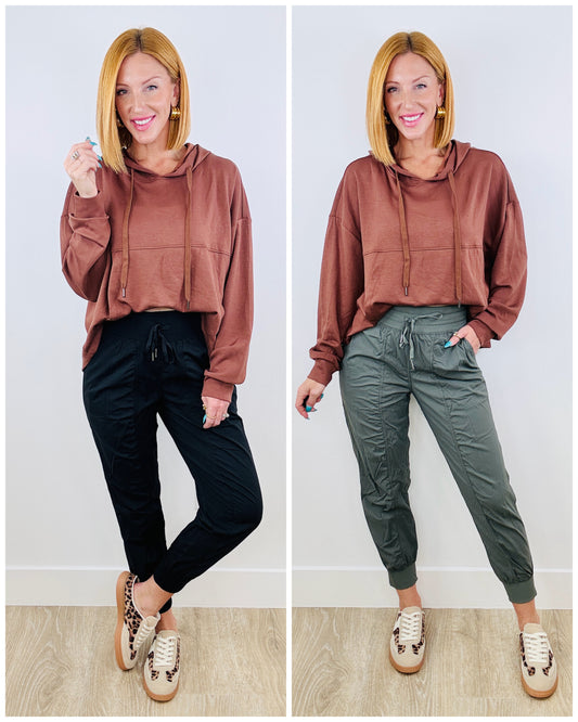 Drawstring Pocket Joggers (Reg. and Plus) - 2 Colors