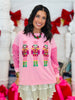 Sequin Nutcrackers Velvet Sleeve Sweatshirt (Reg & Plus)-2 Colors