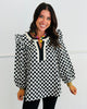 White/Black Polka Dot Blouse (Reg & Plus)