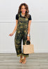 Washed Camo Overall Jumpsuit (Reg & Plus)