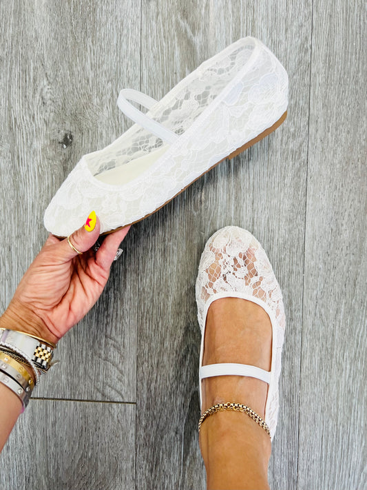 White Elegant As Always Flats