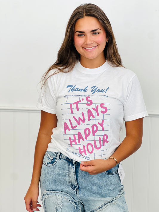 It's Always Happy Hour Tee (Reg. and Plus)