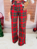 Yuletide Plaid Denim Pants (Reg.)