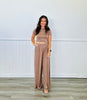 Taupe Jersey Top and Wide Leg Pants Set (Reg.)