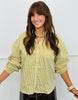 Ivory Citrus Striped Button Down Shirt (Reg & Plus)