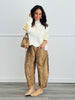 Snakeskin Print Barrel Pants (Reg & Plus)-2 Colors