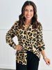 Luxe Leopard Button Down Shirt (Reg)