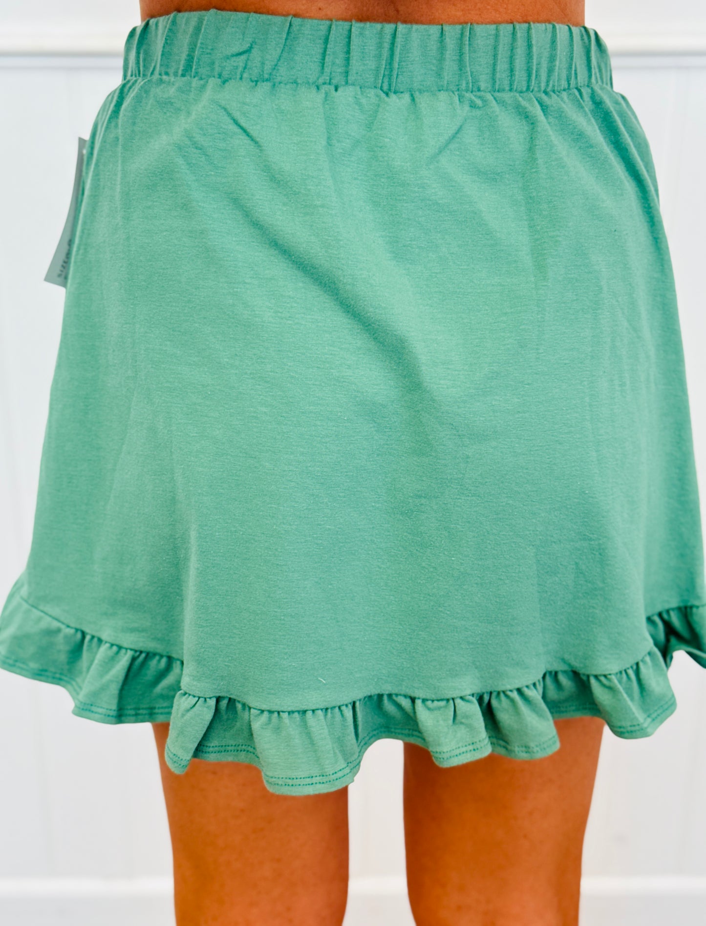 Solid Ruffle Hem Skort (Reg. and Plus) - 5 Colors